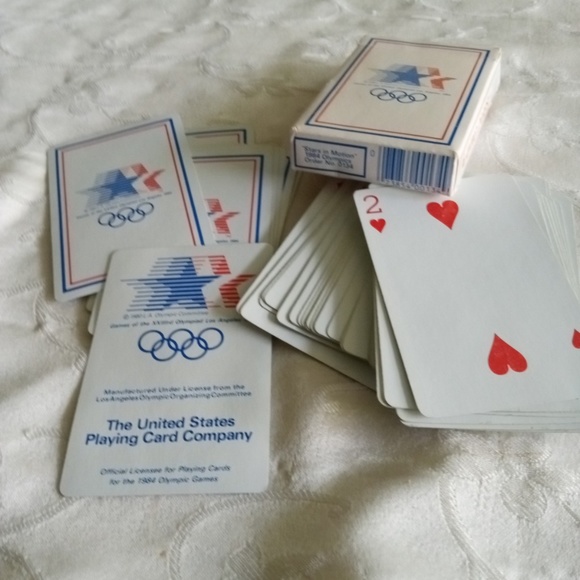 Vintage 1984 Olympics Playing Cards Los Angeles CA w Box - Picture 4 of 10